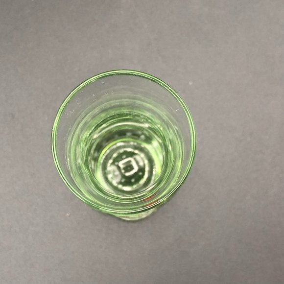 Bud Vase Italian green Art Glass Bormioli Rocco Bullicante Bubbles - Picture 3 of 6